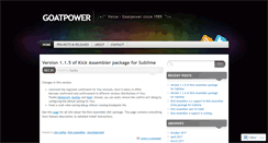 Desktop Screenshot of goatpower.org